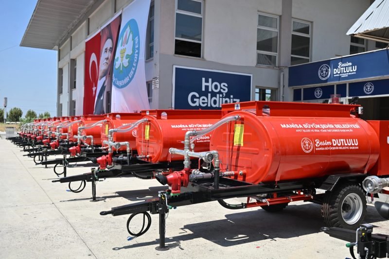 Manisa'da Kırsal Mahallelerin Yangınla Mücadele Kapasitesi 100 Su Tankeriyle Güçlendirildi