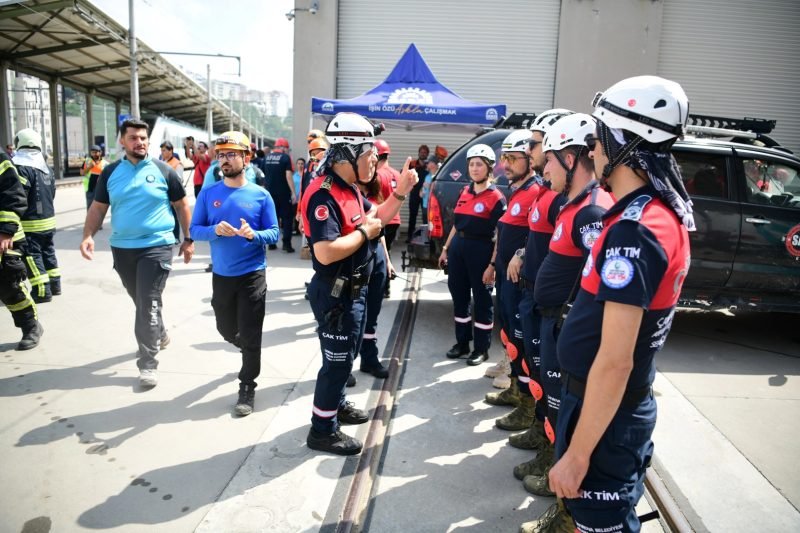 ÇAK-TİM, Tren Kazası Tatbikatında Önemli Bir Rol Üstlendi